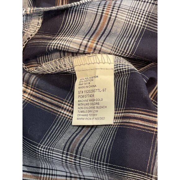 NWT Ely Cattleman Shirt 3XL Tall Men’s Plaid Western Pearl Snaps L/S Pockets - Picture 5 of 5